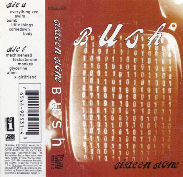 Bush- Sixteen Stone | Darkside Records