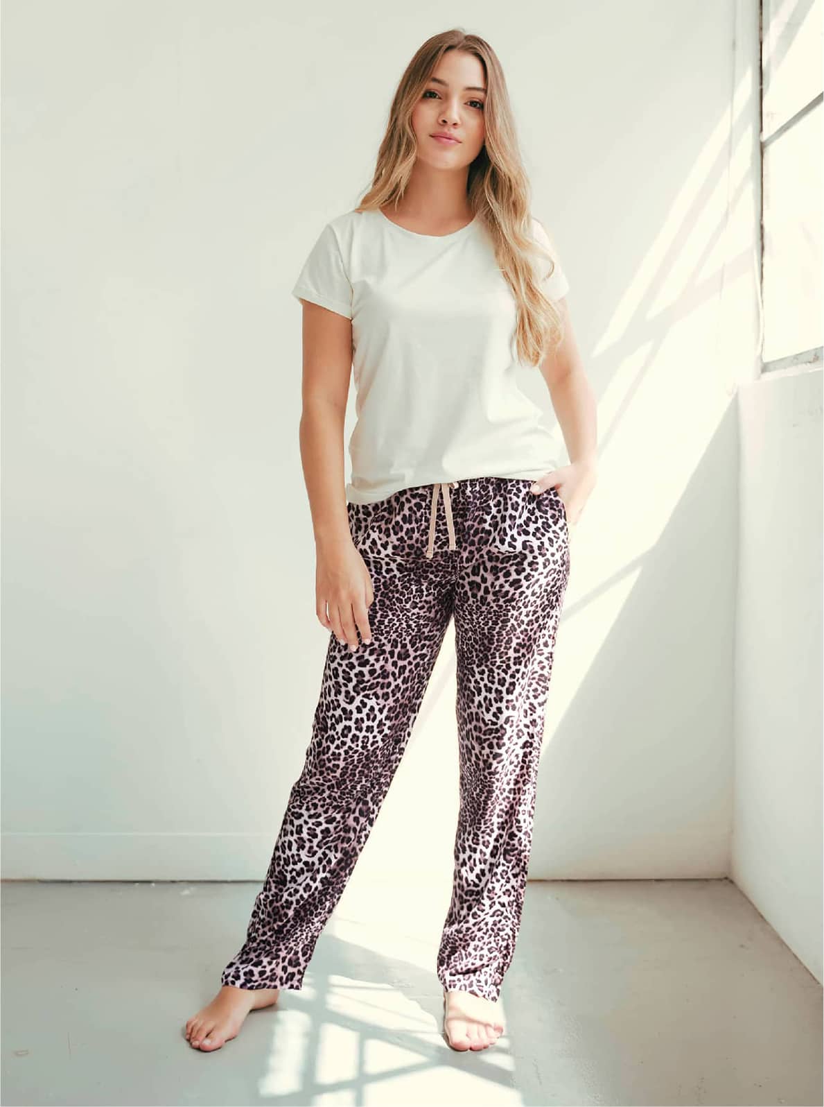 Pijama Pantalón Mujer Leopardo | Pijamas – SOLO CON