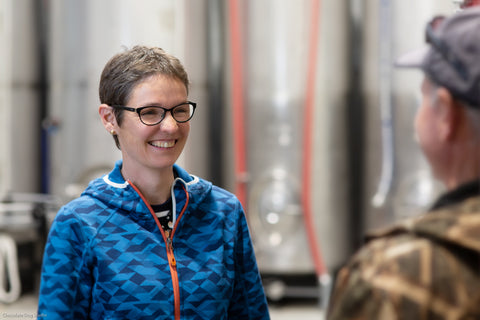 Daniel and Ursula Schwarzenbach at releasing their award-winning Nelson Pinot Blanc