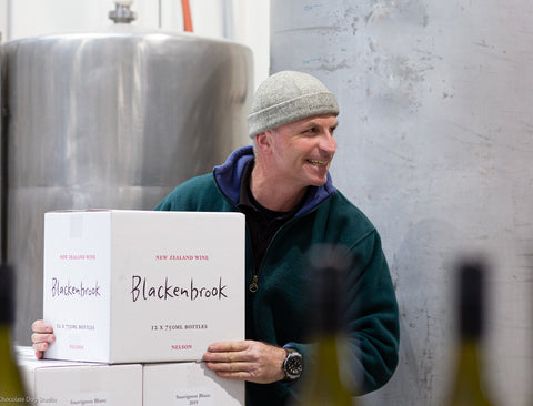 Daniel Schwarzenbach, winemaker at Blackenbrook Vineyard, Nelson, New Zealand