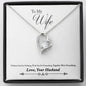 Beautiful white gold necklase to lovely wife from loving husband