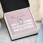 TO MY Daughter, Thank You - Forever Love Necklace