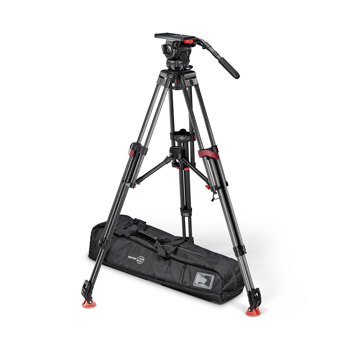 Manfrotto アルミツインビデオ三脚 グラウンドスプレッダー付属 三脚