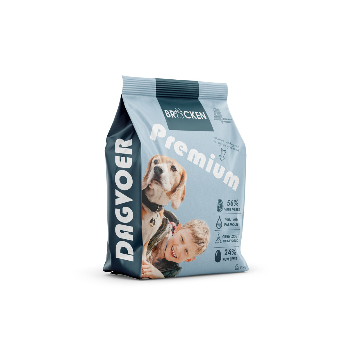 vingerafdruk Sympathiek ontspannen Brocken Premium Hondenvoer 14kg | Hondenbrokken met veel vlees