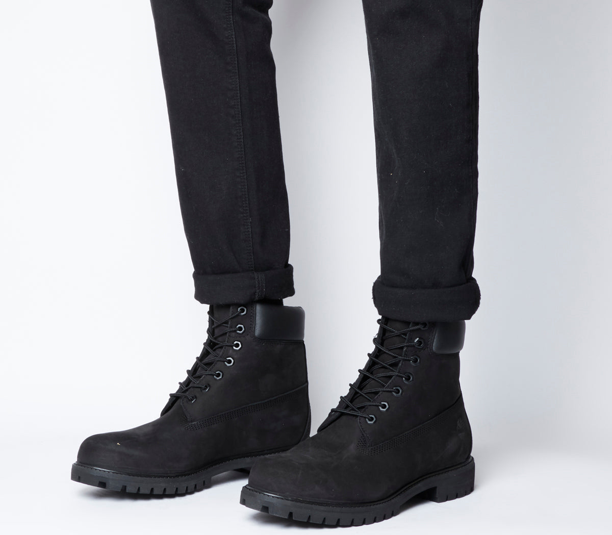 all black timberlands mens