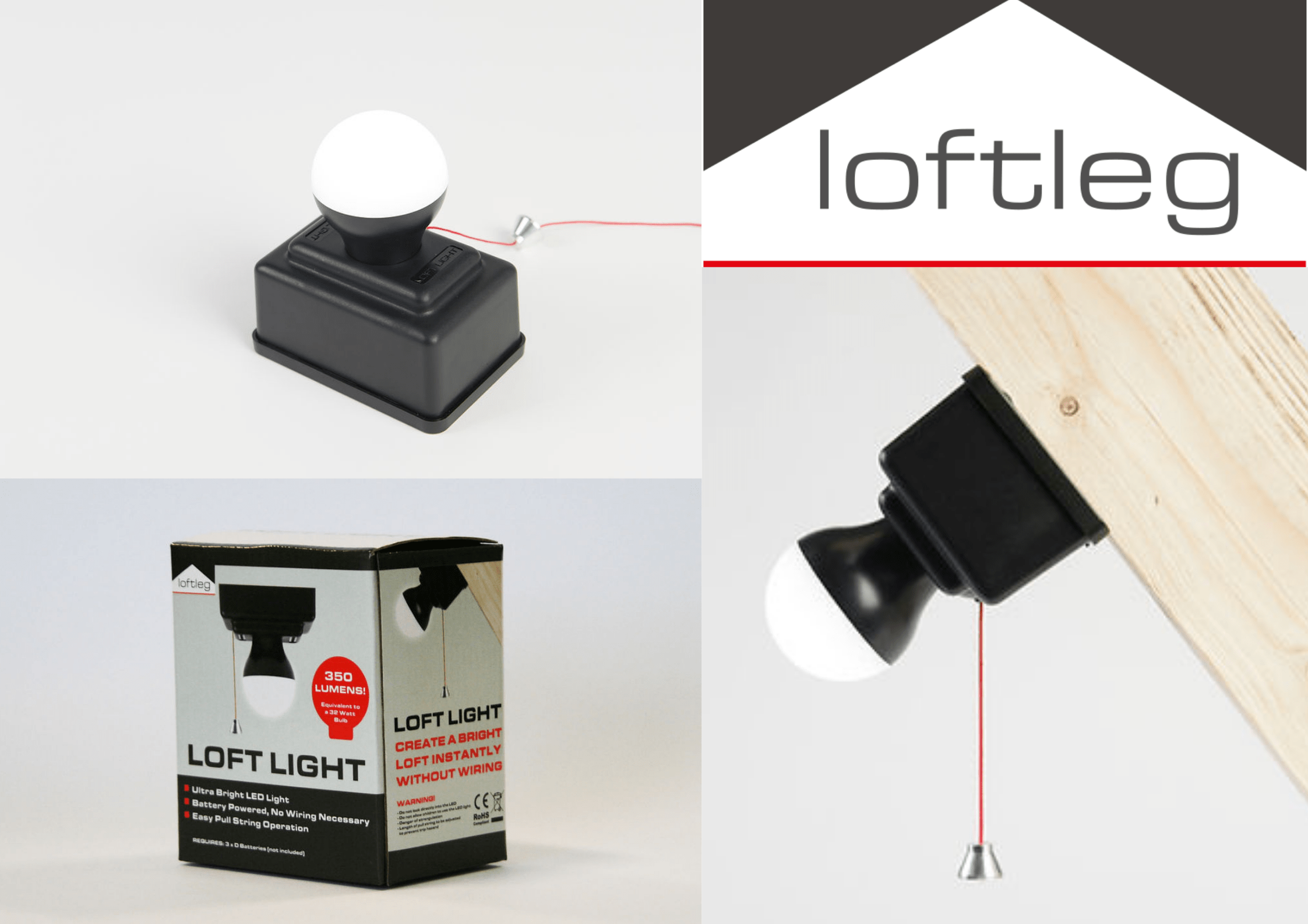 battery led loft light