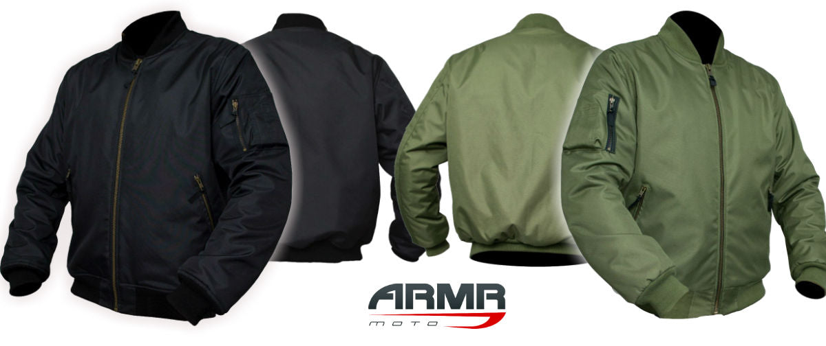 motorcycle bomber jacket with armour