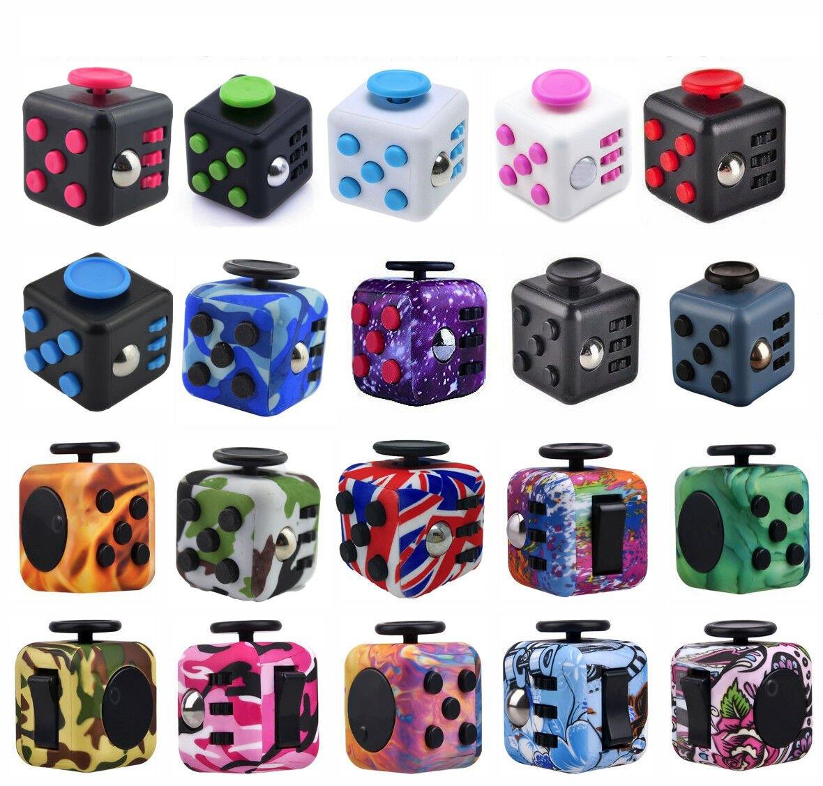 Figit Fidget Cube UK Fiddle Toys Figet Dice Stress Cubes Adult Kids Gadget 