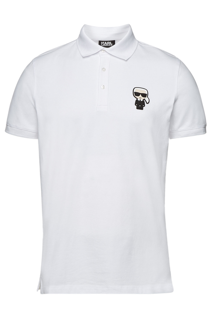 karl lagerfeld polo shirt white