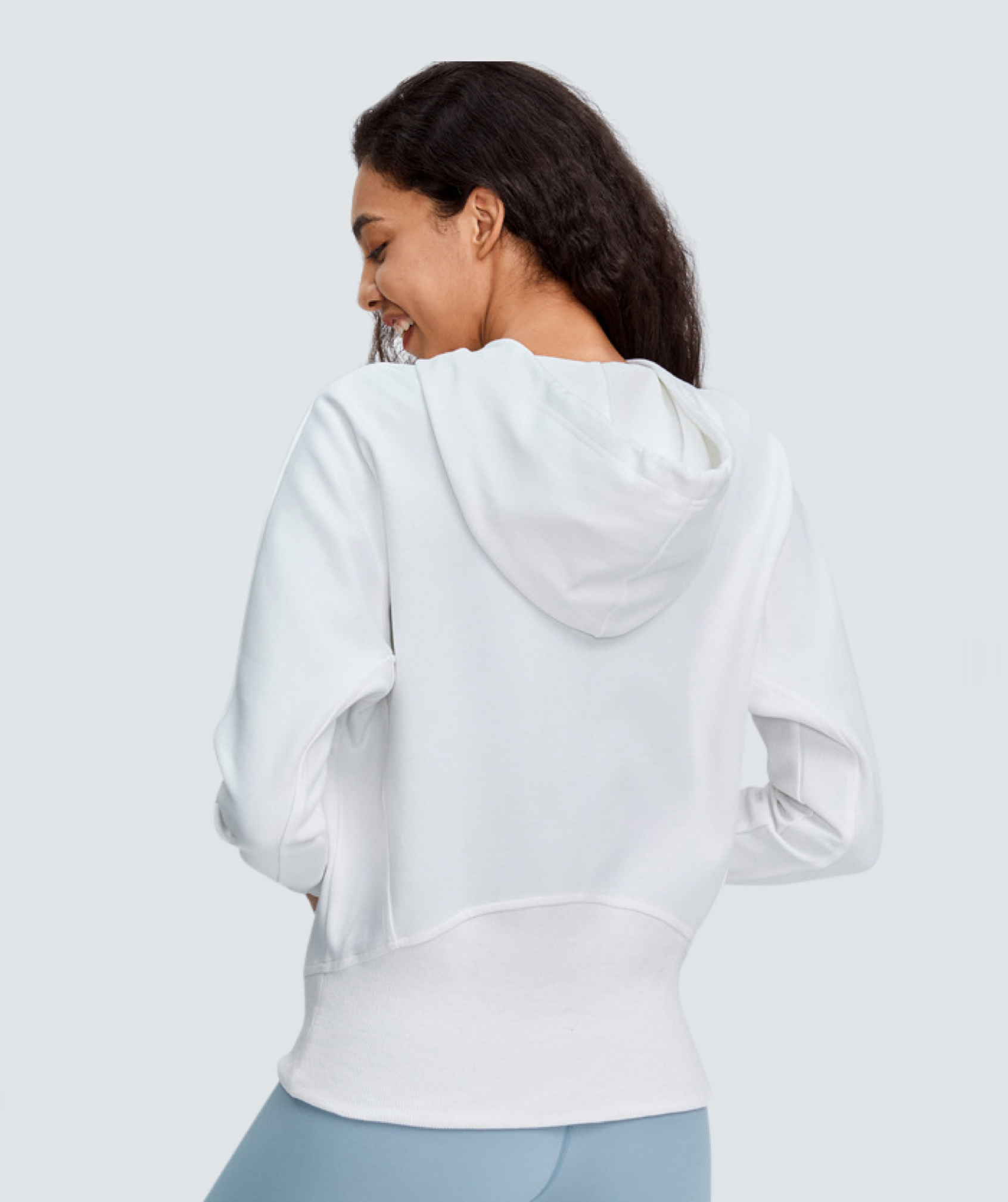 Essential Flex ½ Zip Top Frost White