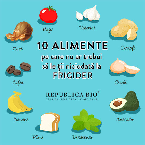 10 alimente pe care nu ar trebui să le ții niciodată la frigider - Republica BIO