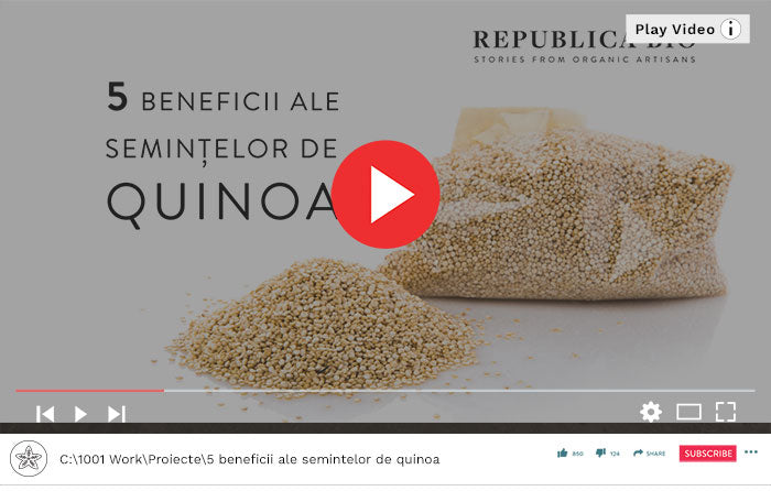 5 beneficii ale semintelor de quinoa - Video Republica BIO