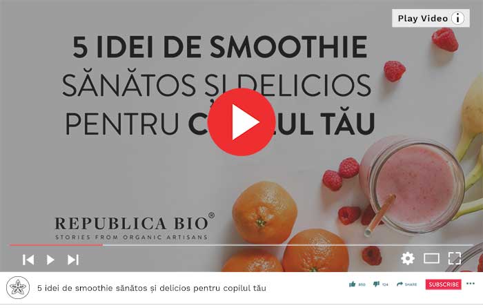 5 idei de smoothie sanatos pentru copilul tau - Video Republica BIO