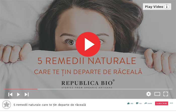 5 remedii naturale care te țin departe de răceală - Video Republica BIO