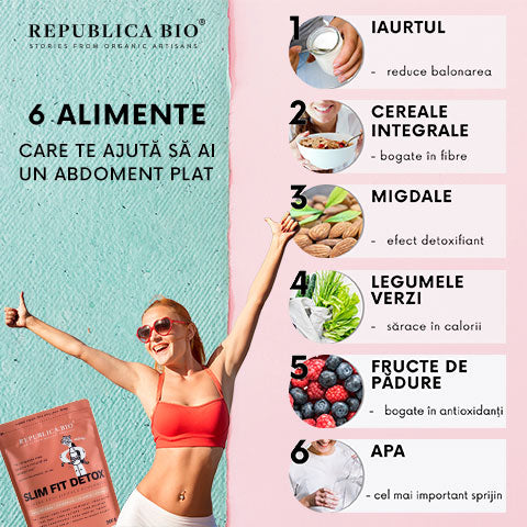 6 alimente care te ajută să ai un abdoment plat - Republica BIO