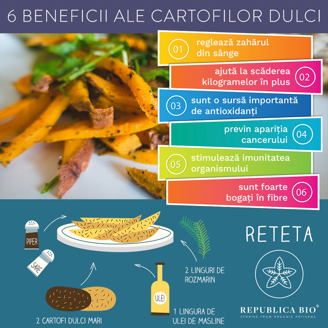 6 beneficii ale cartofilor dulci - Republica BIO