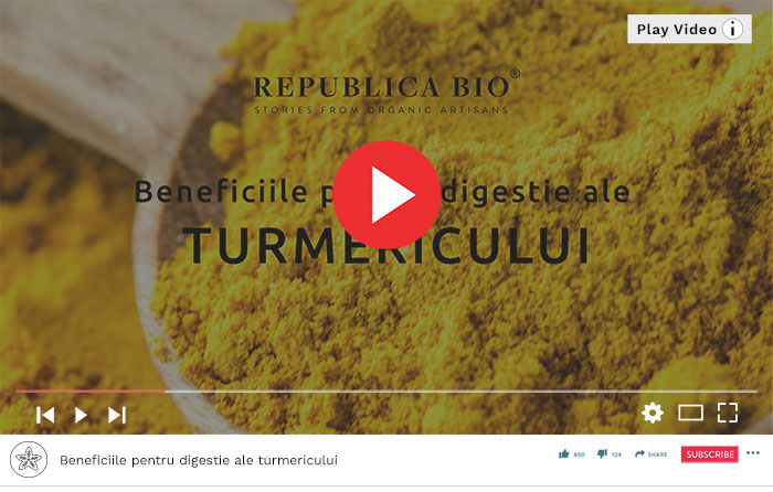 Beneficiile pentru digestie ale turmericului - Video Republica BIO