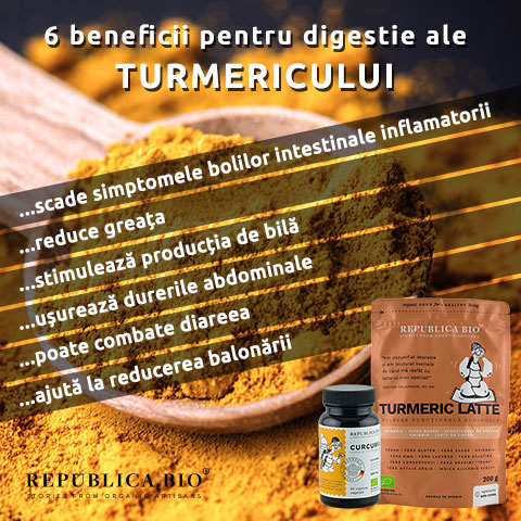 Beneficiile pentru digestie ale turmericului - Republica BIO