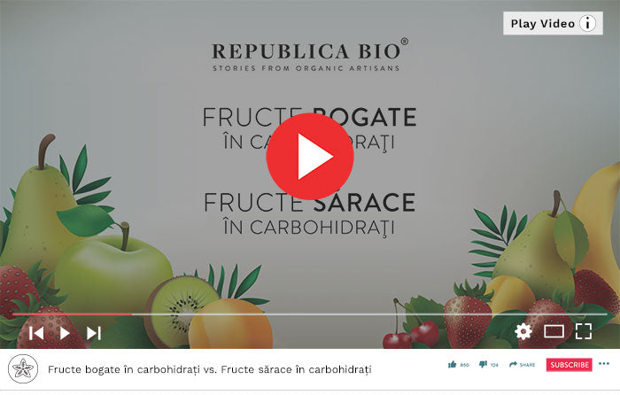 Fructe bogate în carbohidrați vs. Fructe sărace în carbohidrați - Video Republica BIO