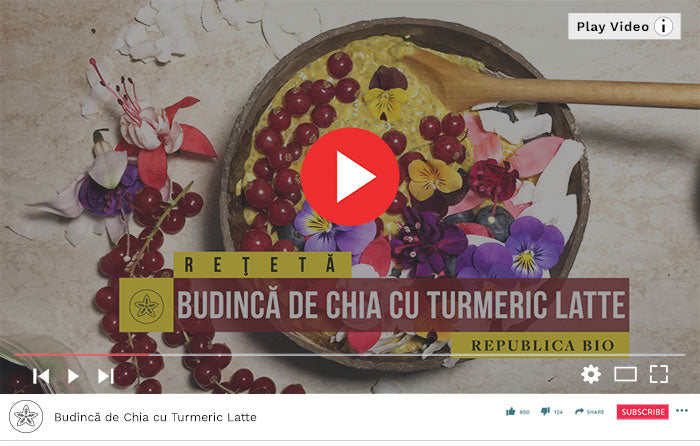 Budincă de Chia cu Turmeric Latte - Video Republica BIO