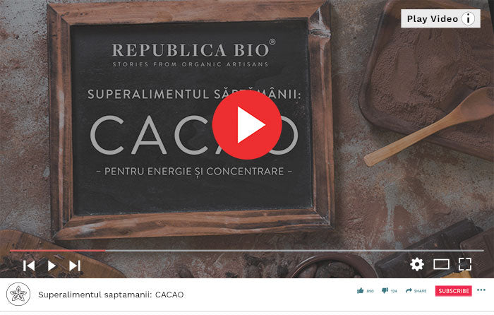 Superalimentul saptamanii: CACAO - Video Republica BIO