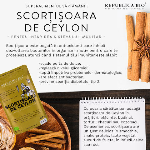 SCORȚIȘOARA DE CEYLON - Republica BIO