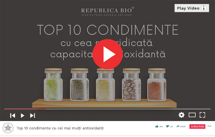 Top 10 condimente cu cei mai mulți antioxidanți - Video Republica BIO