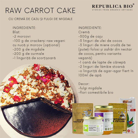 Raw Carrot Cake - Republica BIO