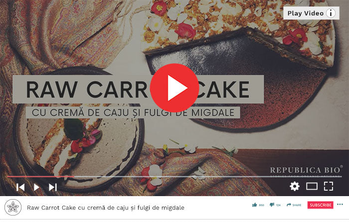 Raw Carrot Cake - Video Republica BIO