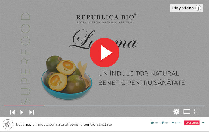 Lucuma, un îndulcitor natural benefic pentru sănătate - Video Republica BIO