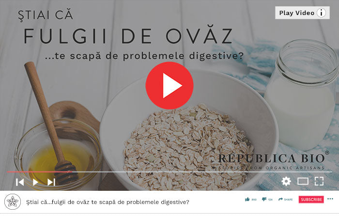 fulgii de ovăz te scapă de problemele digestive - Video Republica BIO