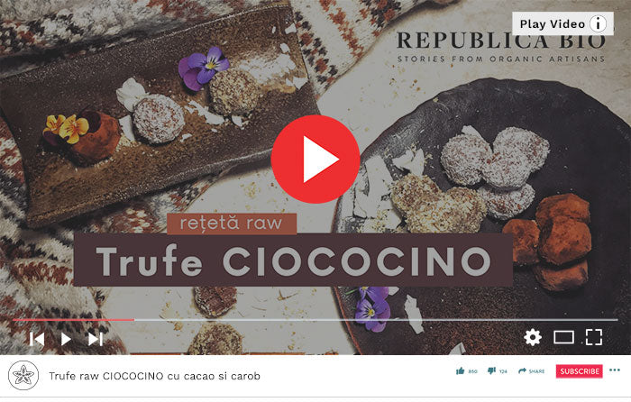 Trufe raw CIOCOCINO - Video Republica BIO