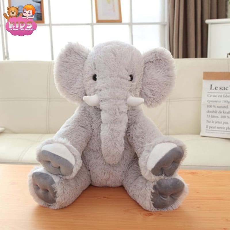 fluffy elephant plush