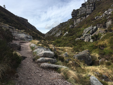 Hiking the Chalamain Gap in the Cairngorms National Park Scotland