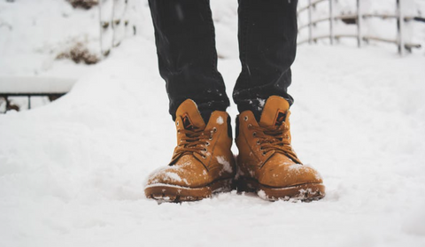 Cold weather can cause blisters on feet