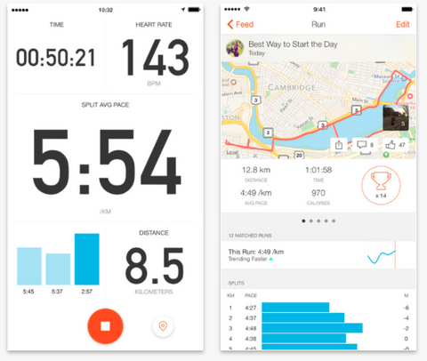 Best iPhone Android apps for runners Strava
