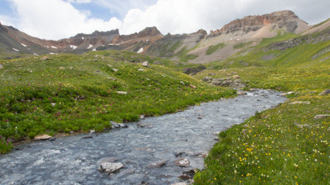 Hiking the Ice Lakes Trail near Silverton CO