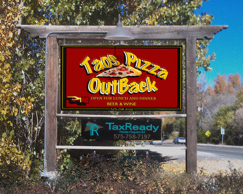 Where to eat in Taos New Mexico, Taos Pizza Out Back