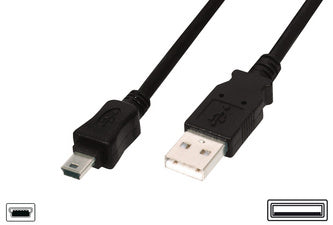 Visa Uitvoerbaar Manhattan DIGITUS USB 2.0 Mini-kabel, USB-A - 5-polige Mini USB-B, 1,8 m – Merken  Distributie