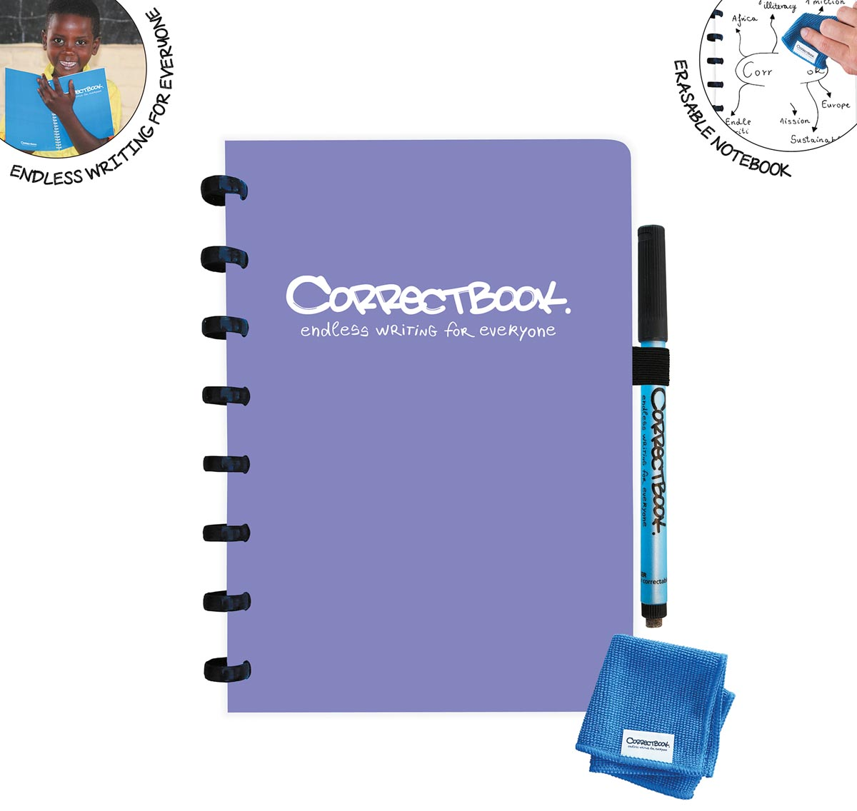 Correctbook A5 Original: uitwisbaar / herbruikbaar notitieboek, blanco – Merken