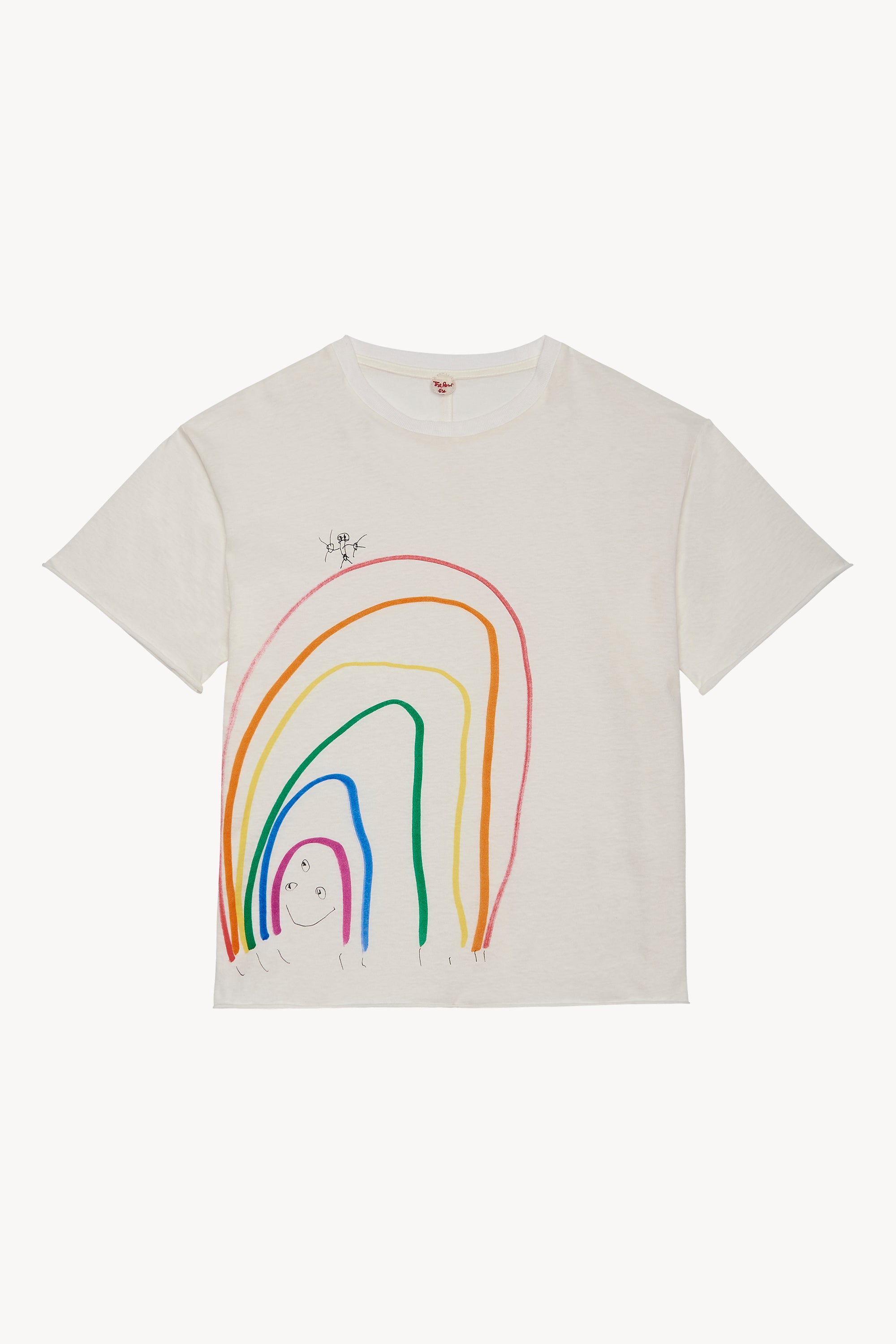 Rainbow Top in Organic Cotton Natural White