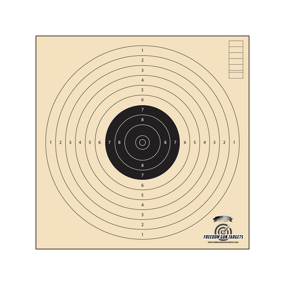 Freedom Gun Targets Prevail Shooting Targets for Firearms 23x35" 25 Pack 
