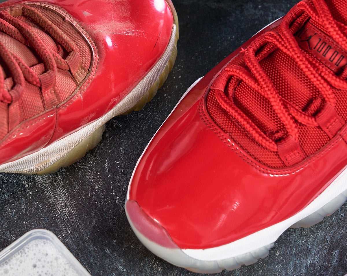 how to clean patent leather on jordan 11