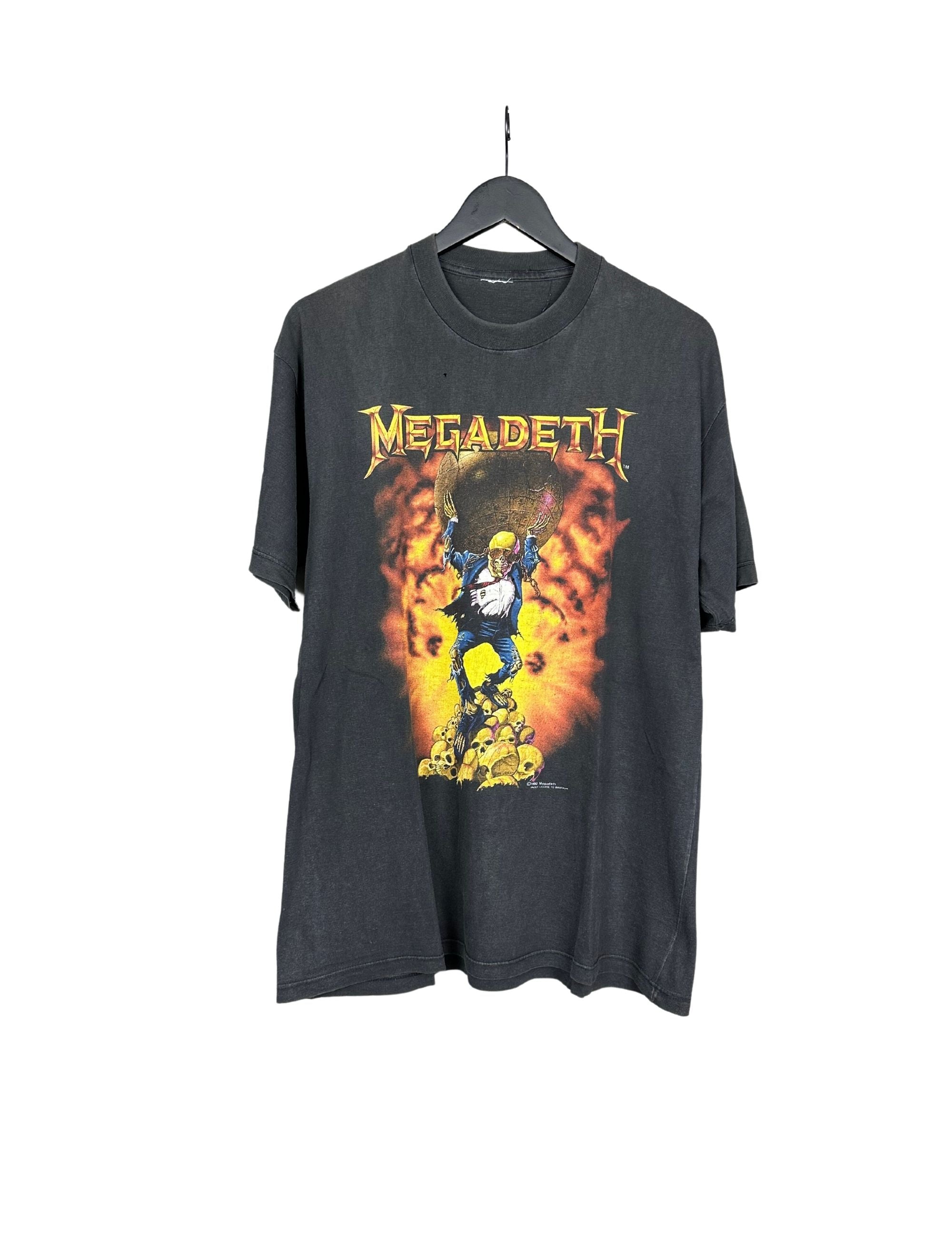 Megadeth 1990 Vic Rattlehead Vintage – NICEVintageCo.