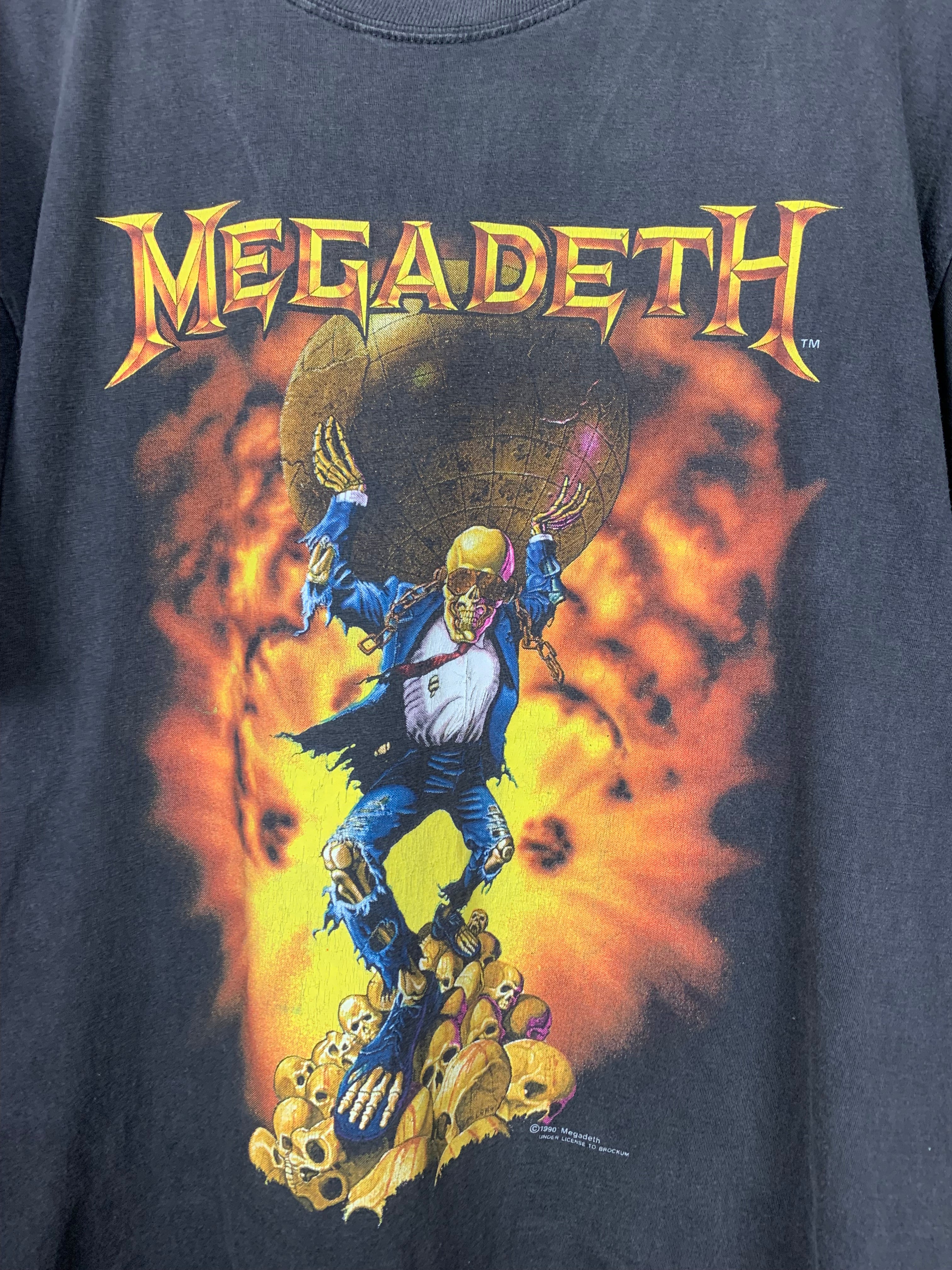 studie blyant Initiativ Megadeth 1990 World Tour Vintage T-Shirt – NICEVintageCo.