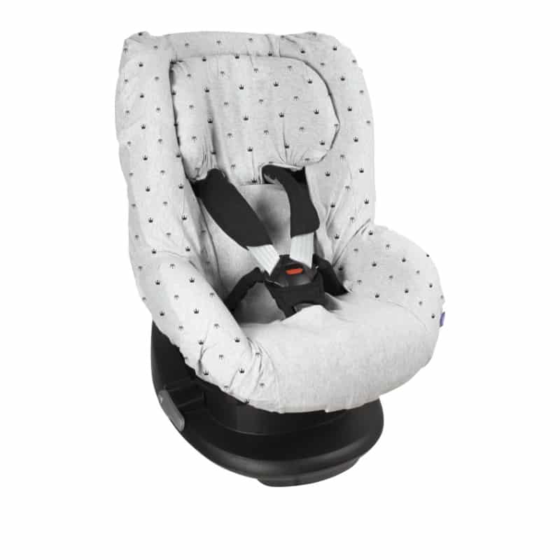 water weg Eigenlijk Dooky Cover seat cover autostoelhoes groep 1 light grey crowns –  Babyslofje-online