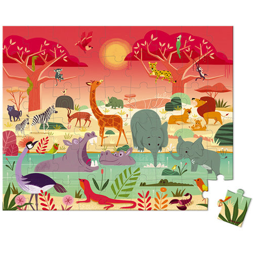 janod puzzel - het dierenreservaat