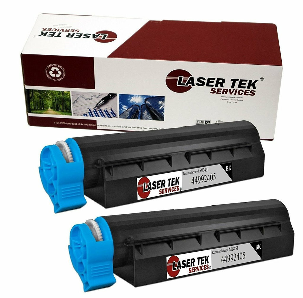 Wreck dok maskulinitet 2 Pack Compatible Okidata 44992405 Replacement Toner Cartridges for the B401,  B401D, B401DN, MB441, MB451Q,MB451 – Laser Tek Services