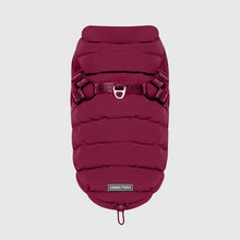 Load image into Gallery viewer, CANADA POOCH - HARNESS PUFFER RAINCOAT PLUM