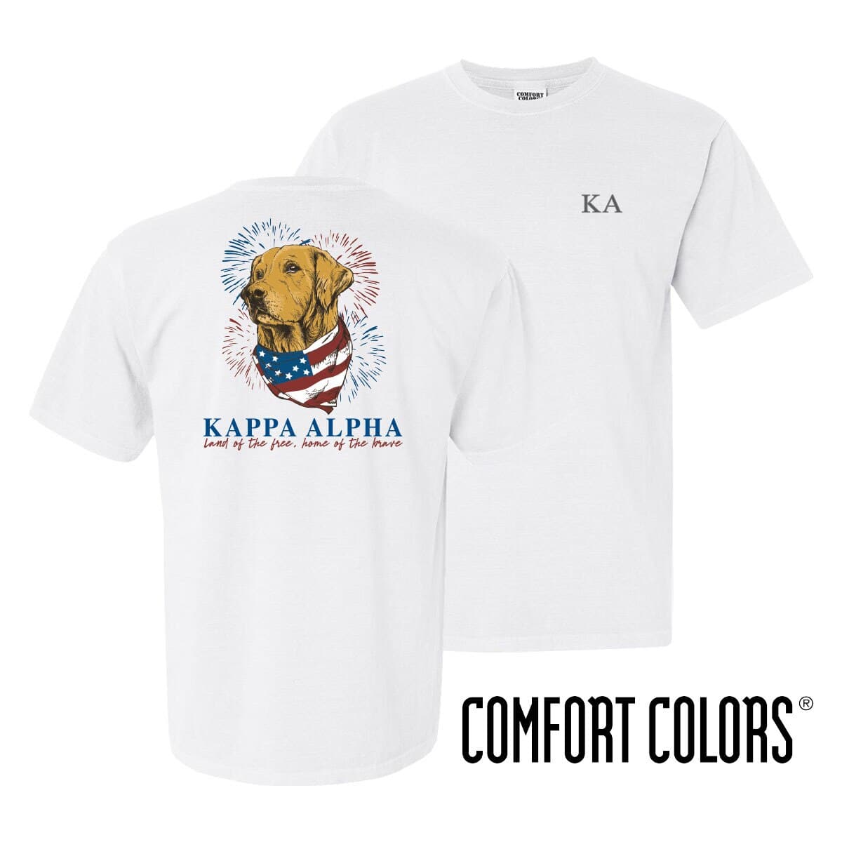 pebermynte pålidelighed råb op Kappa Alpha Comfort Colors USA Retriever Tee – Kappa Alpha Order Official  Store